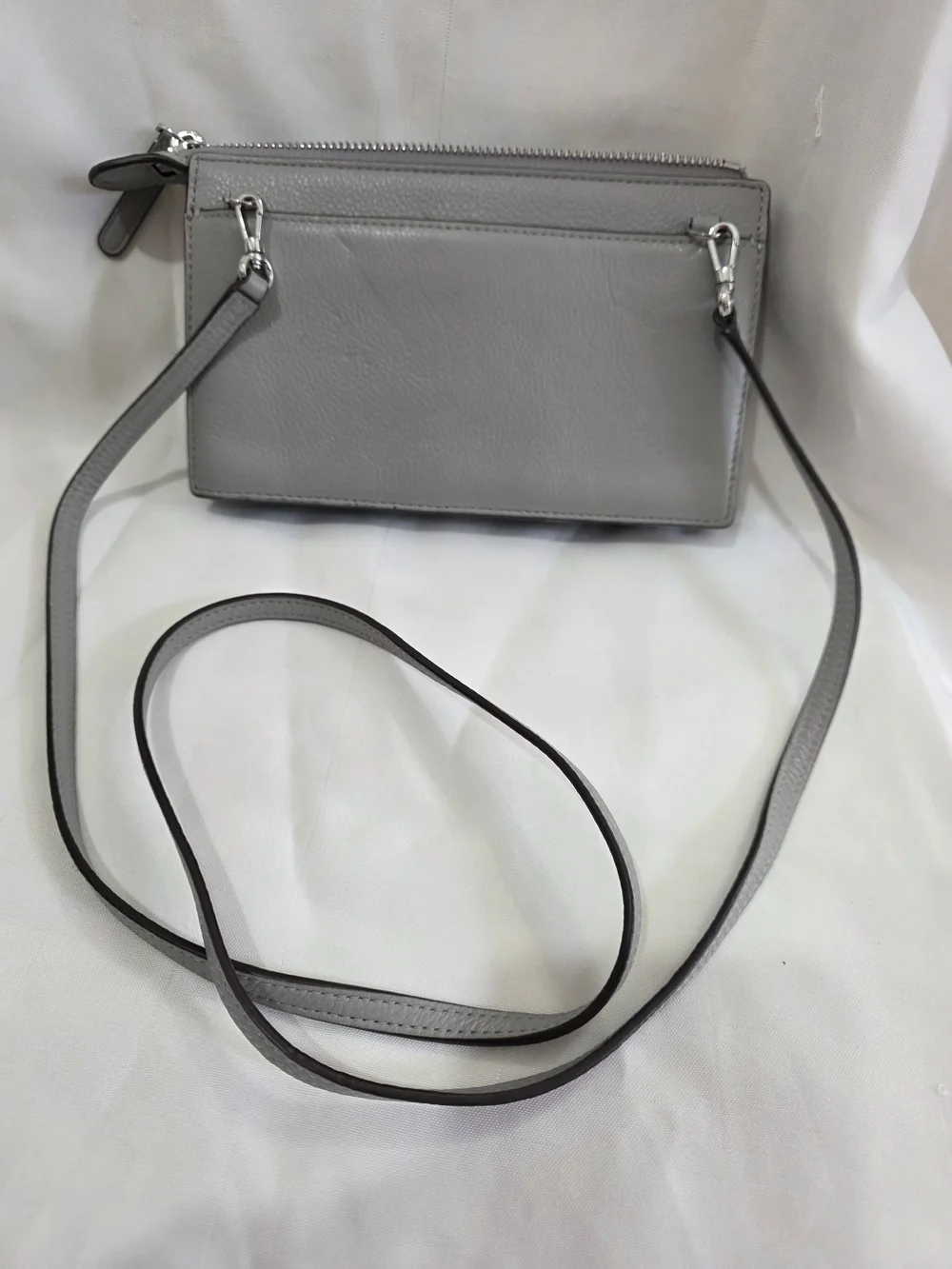 Kate Spade Gray Leather Crossbody WOC